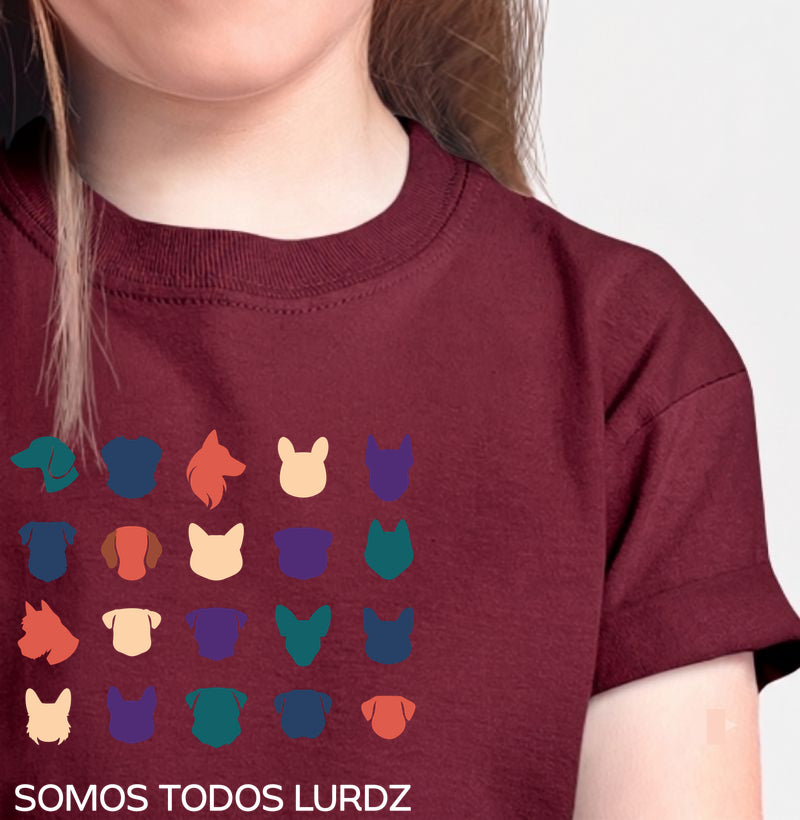 Camiseta Infantil Lurdinha Somos Todos Lurdz