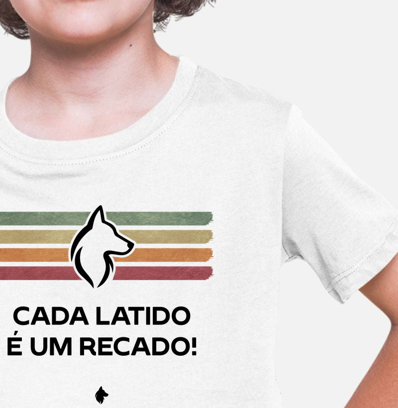 Camiseta Infantil Lurdinha Latidos & Recados