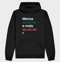 Moletom Capuz Adulto Lurdinha Menos mi mi mi e mais Au Au Au