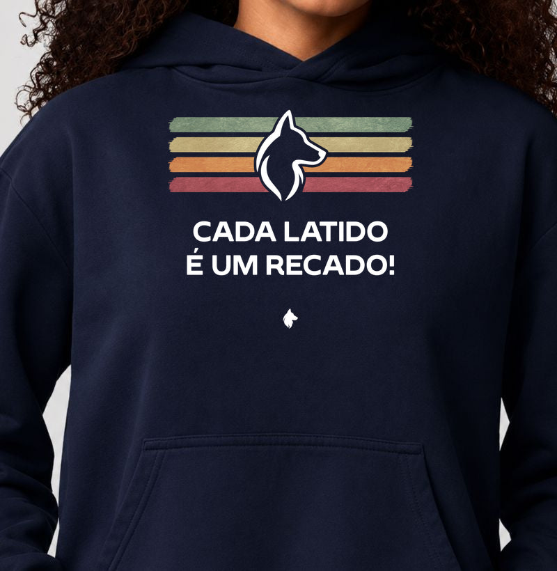 Moletom Capuz Adulto Lurdinha Latidos & Recados