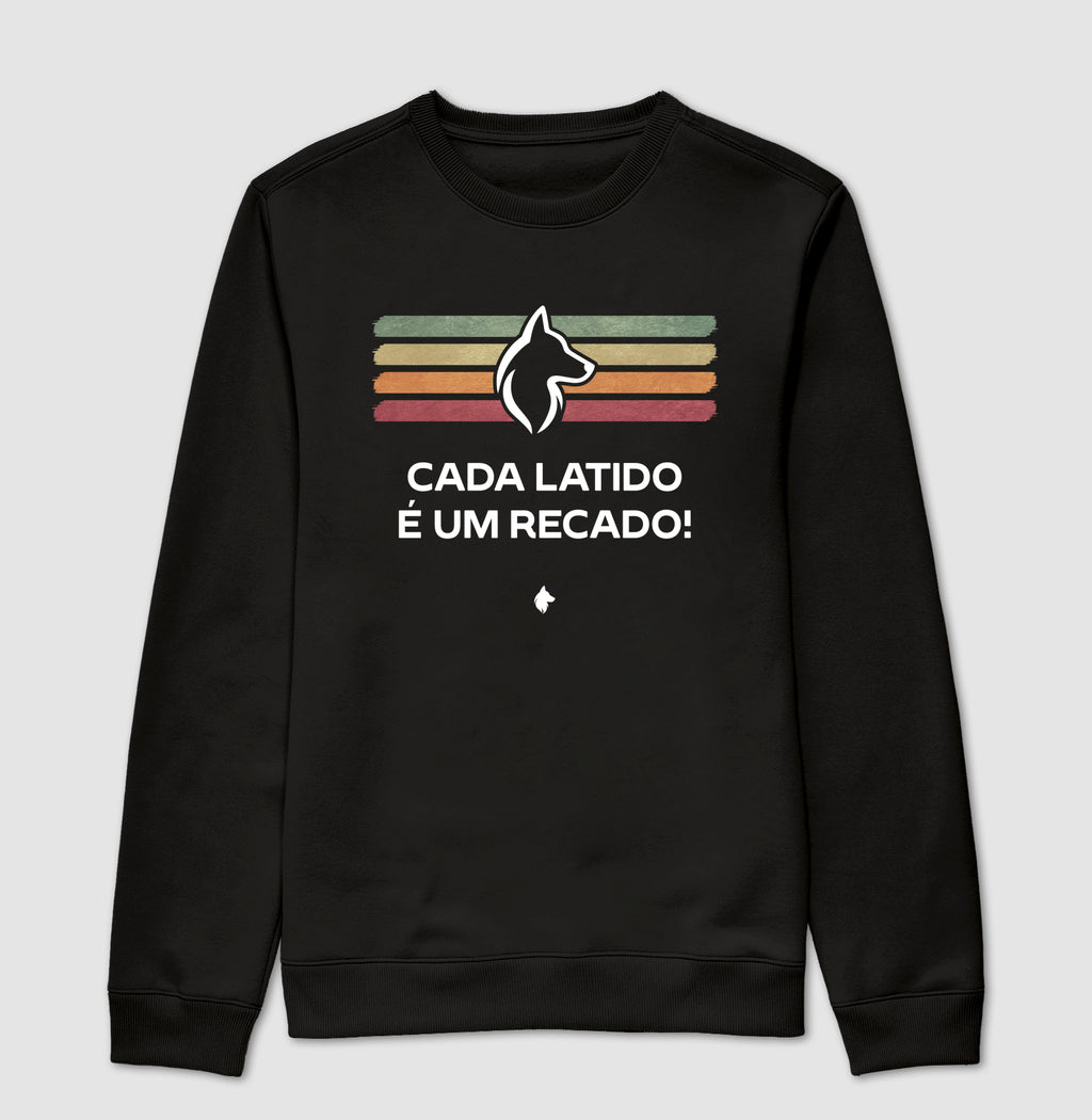 Moletom Gola Careca Adulto Lurdinha Latidos & Recados