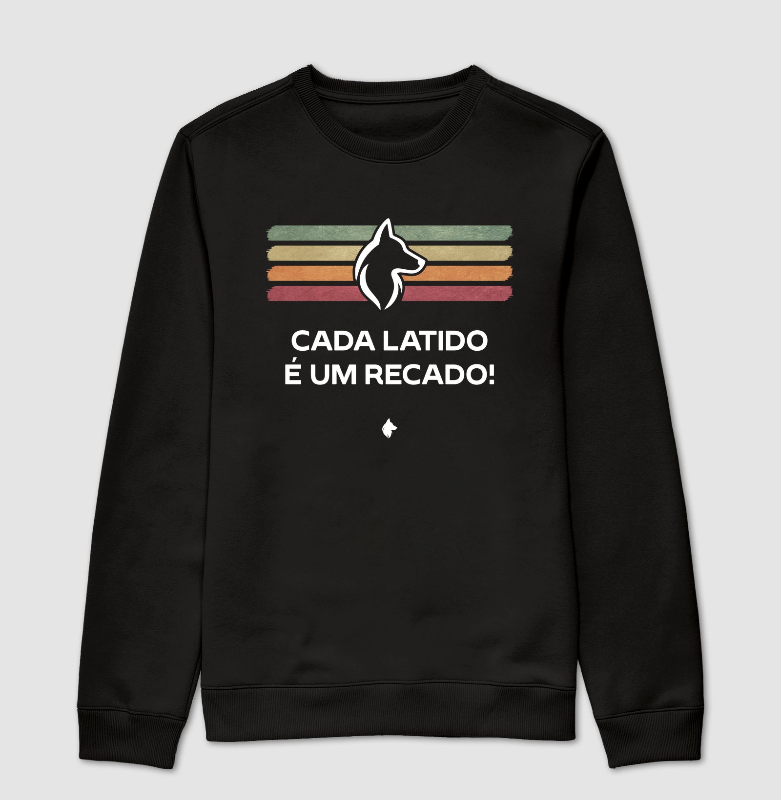 Moletom Gola Careca Adulto Lurdinha Latidos & Recados