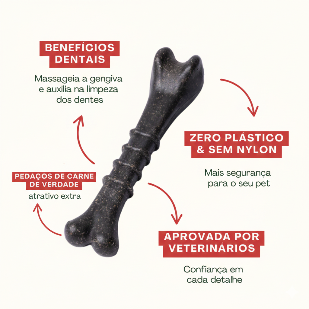 Ossinho Pequeno Carne  -Mordida Extra Forte