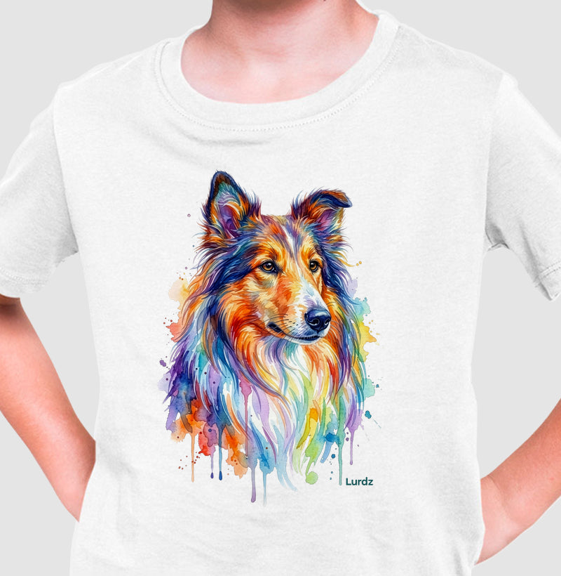 Camiseta Infantil Lurdinha Aquarela