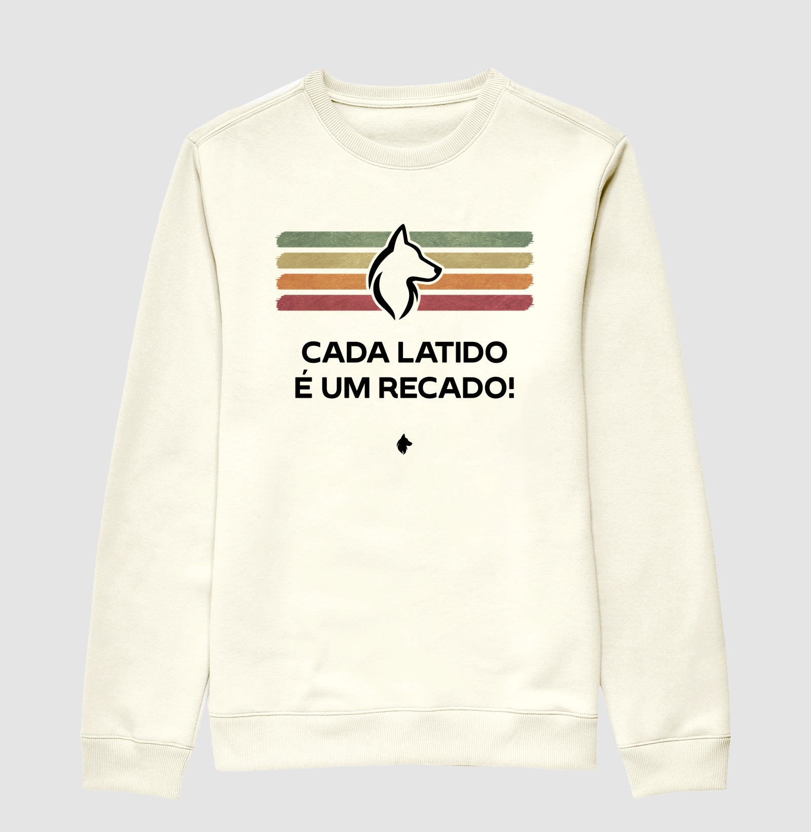 Moletom Gola Careca Adulto Lurdinha Latidos & Recados