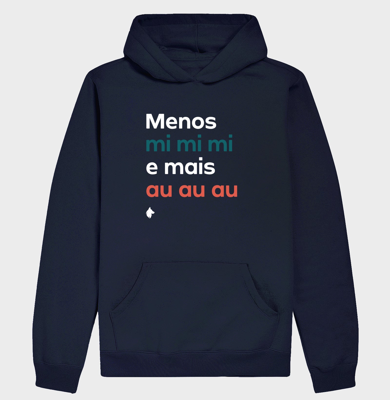 Moletom Capuz Adulto Lurdinha Menos mi mi mi e mais Au Au Au