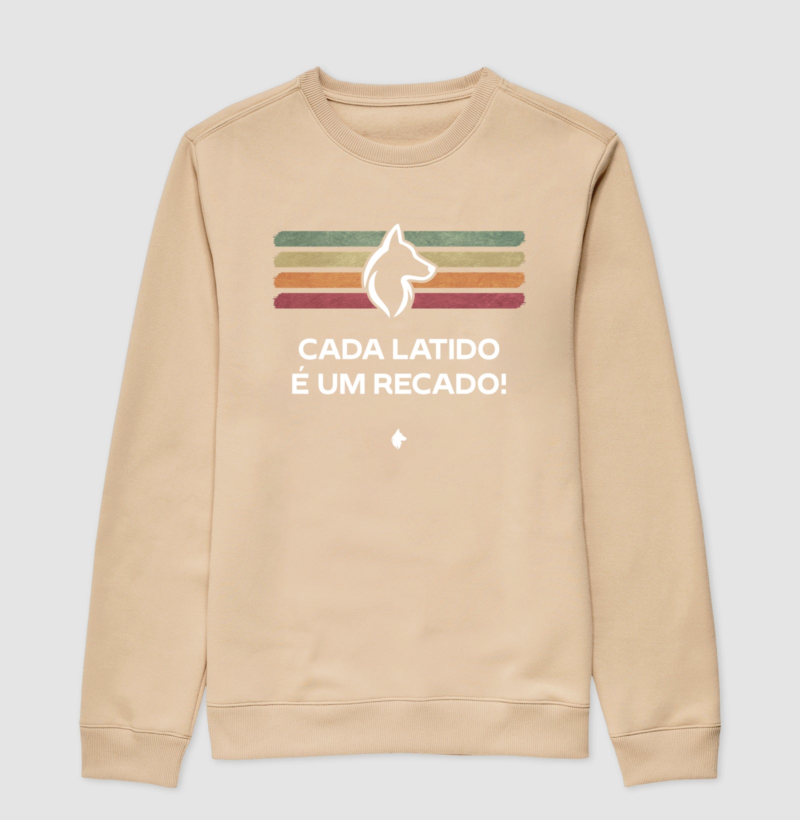 Moletom Gola Careca Adulto Lurdinha Latidos & Recados