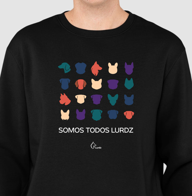 Moletom Gola Careca Adulto Somos Todos Lurdz