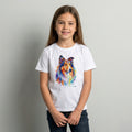 Camiseta Infantil Lurdinha Aquarela